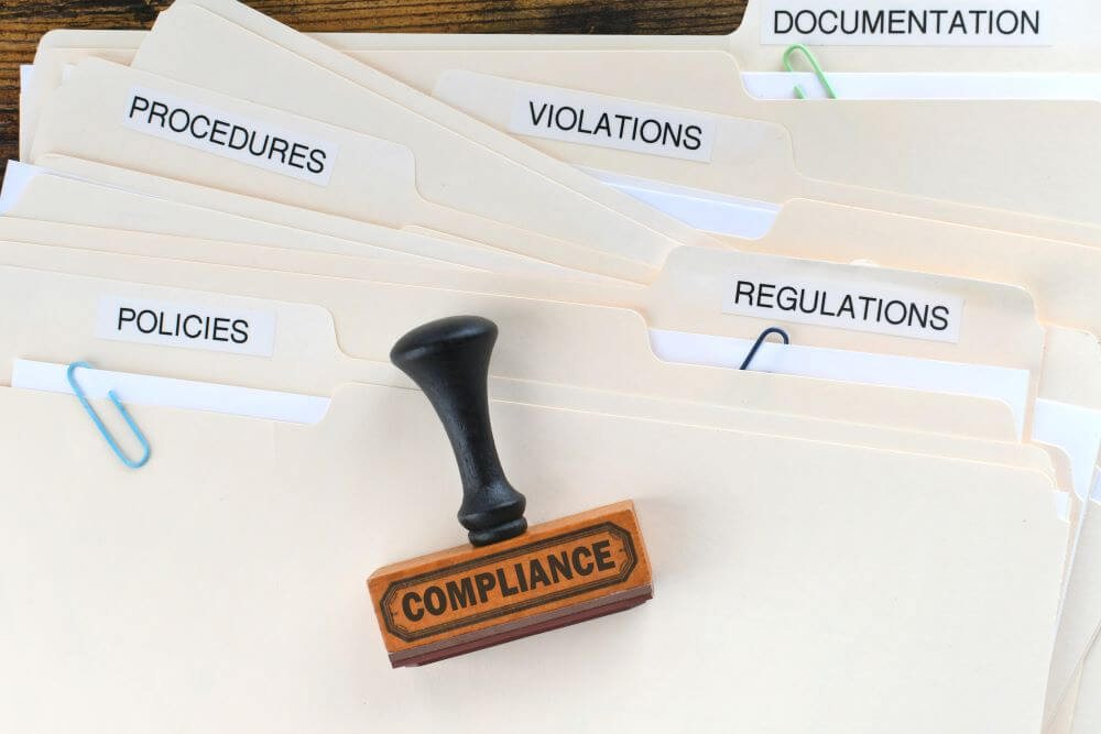 Compliance Rubber Stamp On Folders Marked Policies 2025 03 11 18 35 26 Utc