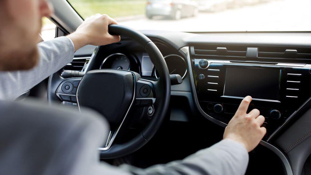 Man Driving Own New Car Sits On Seat Hand Holds S 2025 03 18 18 18 12 Utc