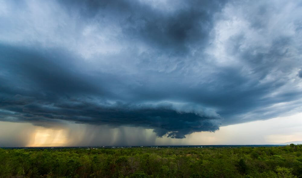 Impending Storm Clouds Over Lush Green Landscape 2026 03 18 14 52 12 Utc